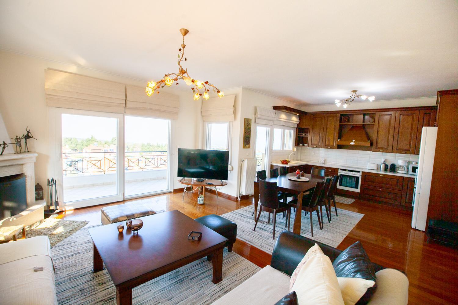 Rodon Apartment With Great View, Sauna And Jacuzzi リトコロン エクステリア 写真